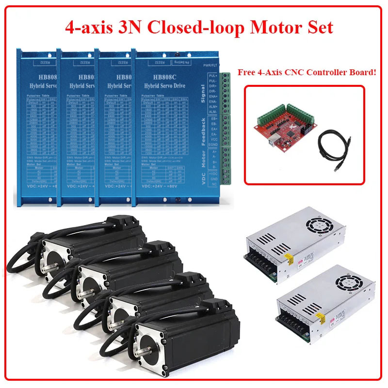 Nema 23 Closed Loop Stepper Motor Driver Kit - Kit Motore Stepper a Ciclo Chiuso