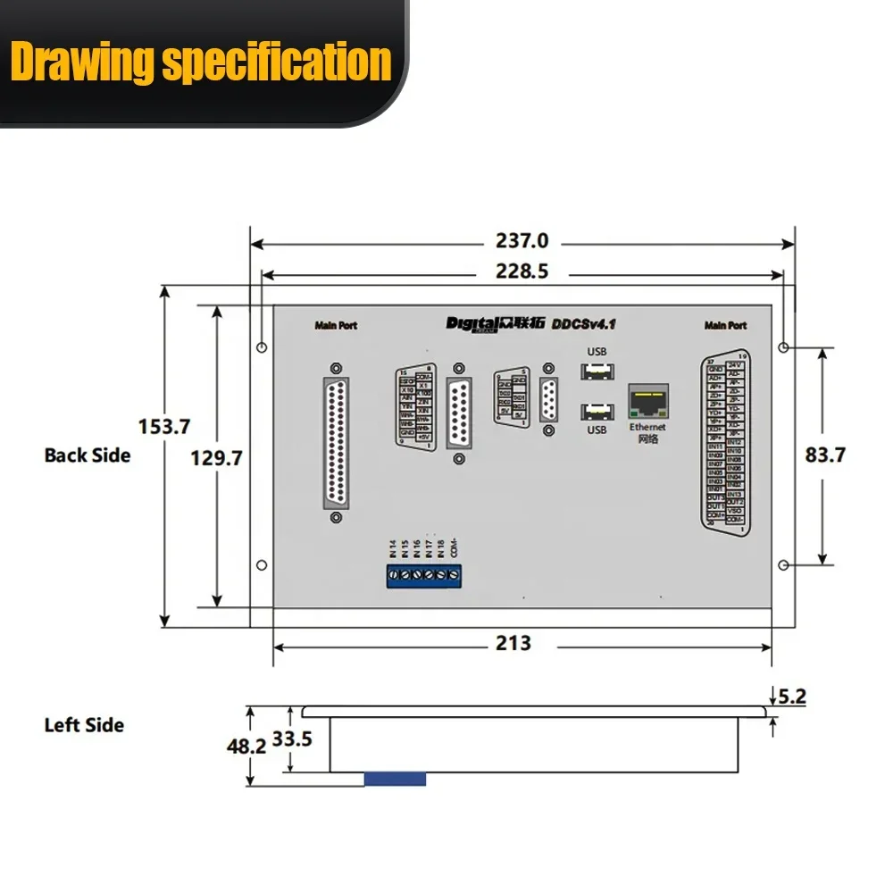 Ddcs V4.1 4 Axis Cnc Offline Controller - Controller CNC HLTNC DDCS V4.1 di