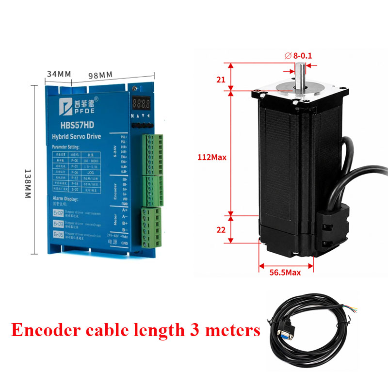 Motore passo-passo a circuito  - Nema 23 Closed Loop Stepper Motor Driver Kit recensione e prezzo