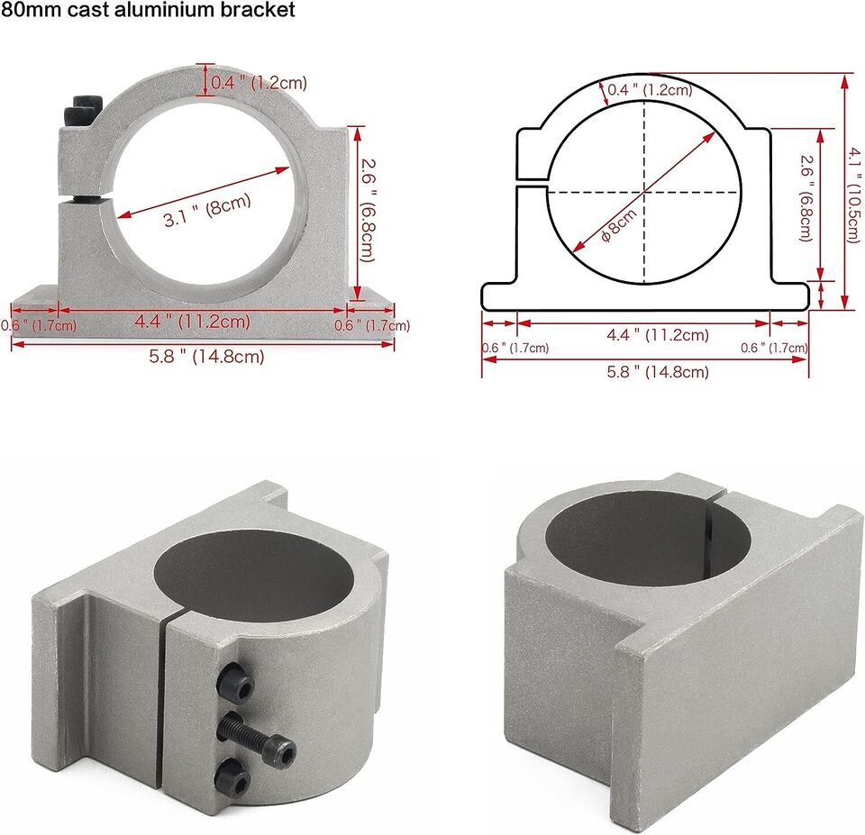 1948 eu/usa】kit motore mandrin - 2.2Kw Water Cooled Spindle Kit Vfd recensione e prezzo