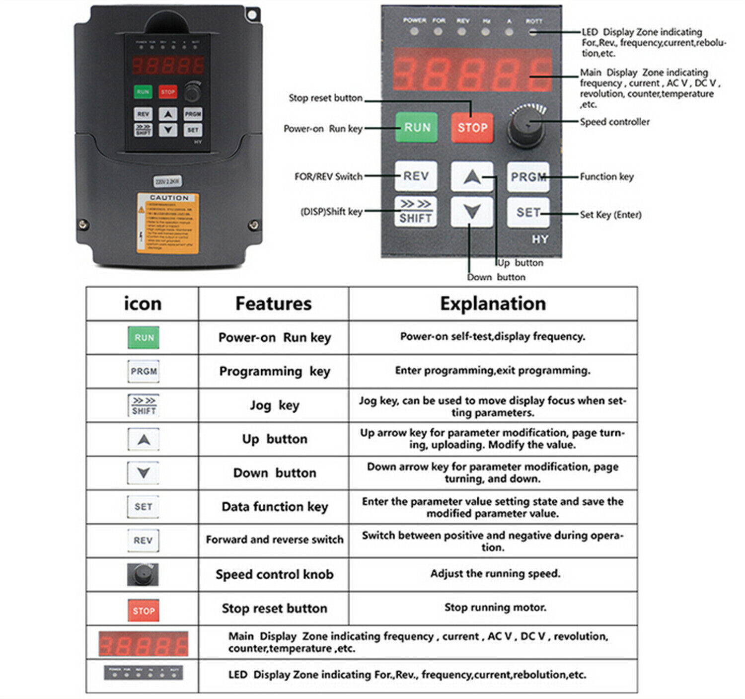 2.2KW 110V o 220V 8A GDZ-80-2. - 2.2Kw Water Cooled Spindle Kit Vfd recensione e prezzo